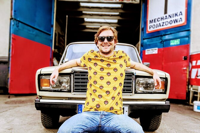 1.5h Crazy Guides' Communism Tour of Nowa Huta in Classic Car - The Classic Car Part Is More Than a Fun Prop