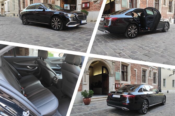Balice KRK airport OneWay PRIVATE TRANSFER to/from Krakow’s hotel - The Mercedes-Benz ride: Wi‑Fi comfort and a driver who talks (if you want)