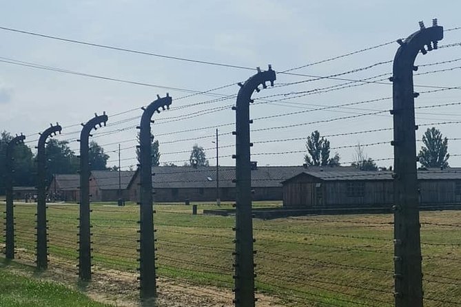CV-Visit to the Auschwitz Camp in Italian with departure from Krakow - Auschwitz II Birkenau: Barracks, Latrines, Tracks, Ash Pond, and Remains