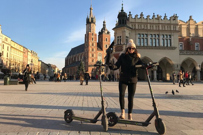 Electric Scooter Tours Kraków - Old Town by scooter: Planty, Collegium Maius, and Rynek Główny