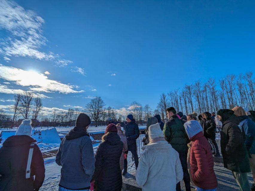 From Krakow: Auschwitz Birkenau Self-Guided Tour - Birkenau near Judenrampe: using a short block well