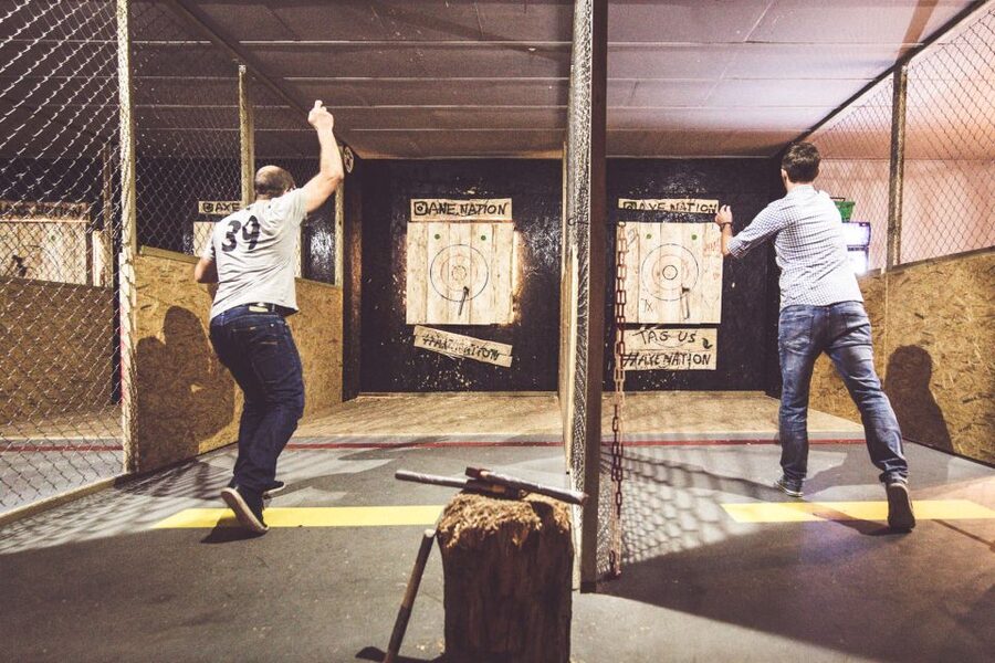 Kraków: Axe-Throwing in Axe Nation, the First Club in Europe - Axe Nation in Kraków: what the medieval basement really adds