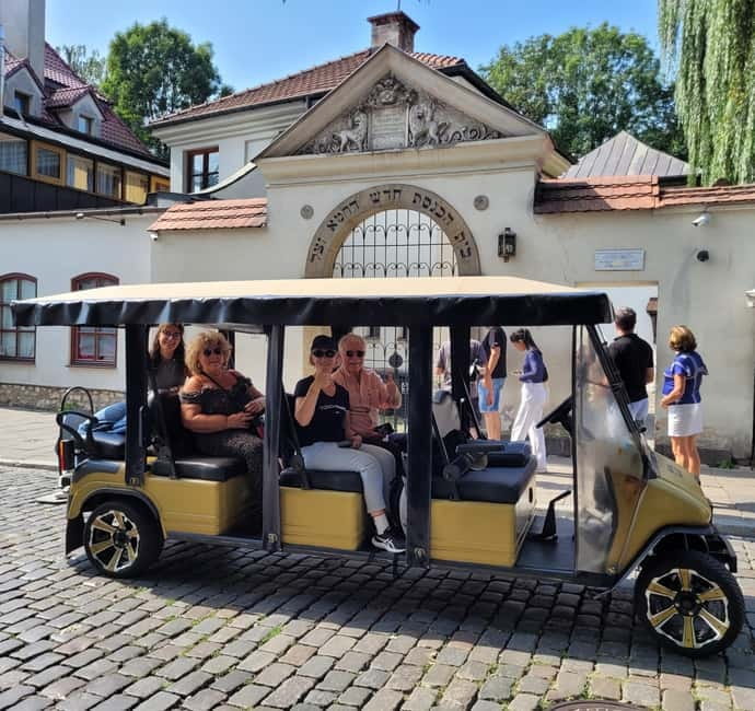 Krakow: City Sightseeing Tour by Electric Buggy Golf Cart - Kazimierz: the Jewish quarter’s landmarks you’ll recognize later