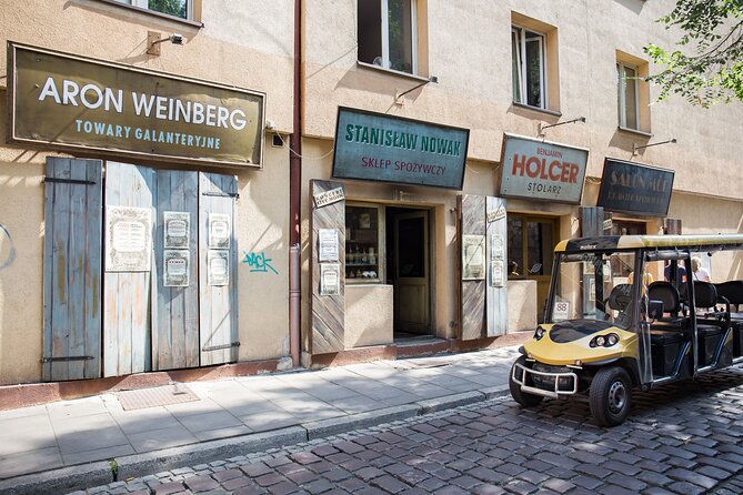 Krakow City Tour By Electric Car - Full Tour - Complete 3 District Excursion - Kazimierz: former Jewish district stops, street-level context, and pacing