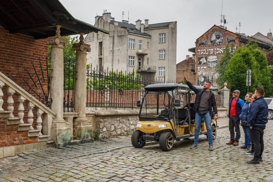 Krakow: City Tour Golf Cart & Schindler's Factory Guide Tour - Jewish Quarter and Podgórze: Kazimierz to the WWII Neighborhood Story