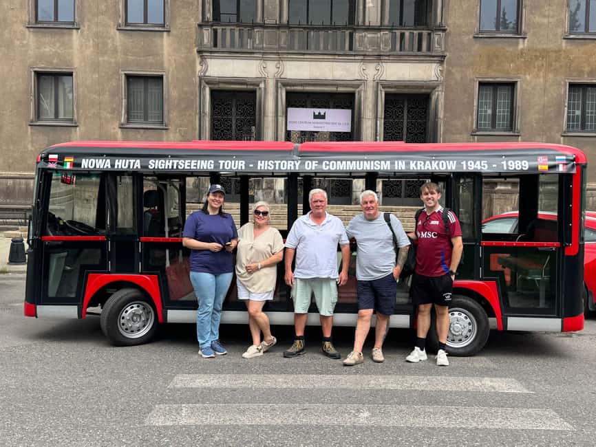 Krakow: Communist Tour City Sightseeing Nowa Huta E Golf Car - Pickup points and timing: how to avoid the common first-day chaos