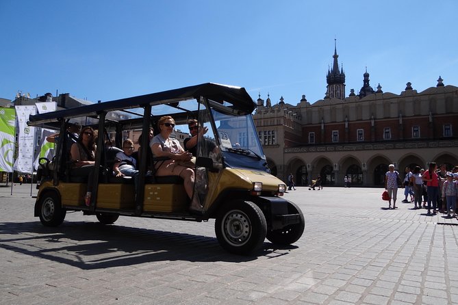 Krakow Grand City Tour by golf cart - All 3 districts - The ghetto stretch: Ghetto Heroes Square, Eagle Pharmacy, and a wall fragment