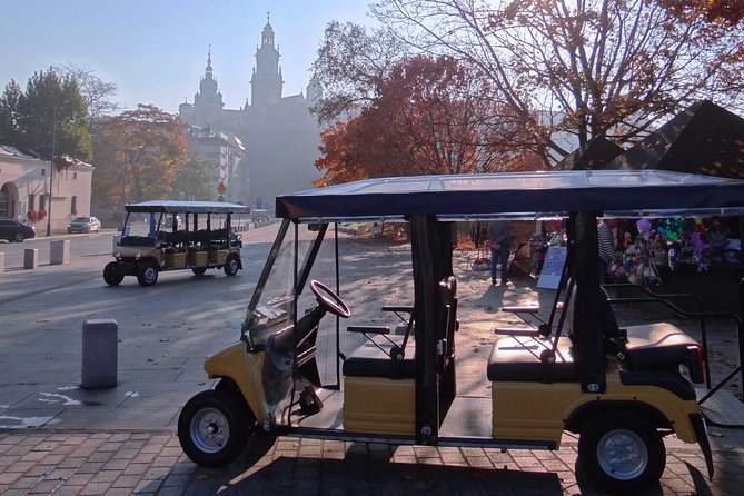 Krakow Grand City Tour by golf cart - All 3 districts - Old Town highlights: Main Square, St. Mary’s, and the city gates