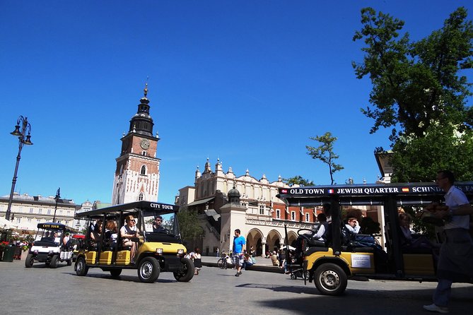 Krakow Grand City Tour by golf cart (private) - Plac Bohaterów Getta: Eagle Pharmacy and a Fragment of the Wall