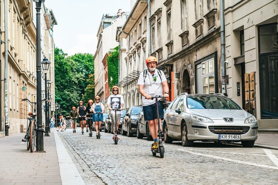 Krakow: Guided E-Scooter City Tour with Food Tastings - Old Town Highlights You’ll Actually See Without Rushing