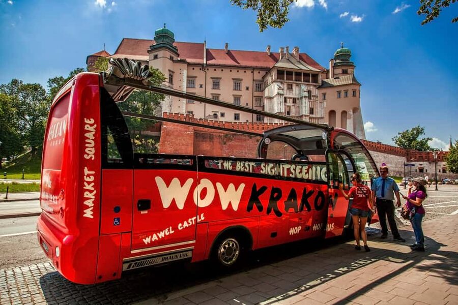 Krakow: Hop-On Hop-Off Bus Tour with Audio Guide - Entering the route: tickets, start times, and where the loop turns