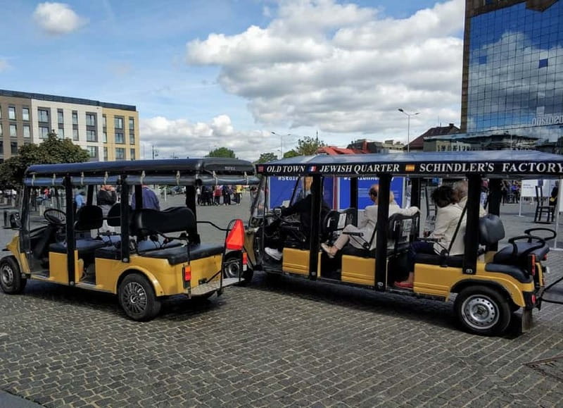 Krakow: Jewish Quarter and Ghetto Sightseeing Golf Cart Tour - Christian Kazimierz Today: Cafés, Galleries, and the Layered City