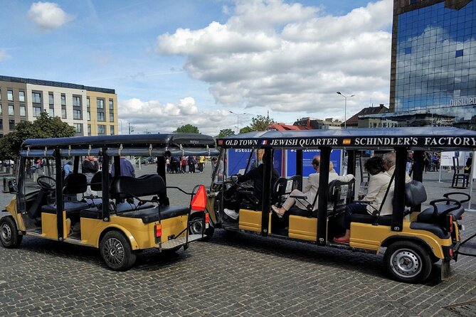 Krakow: Jewish Quarter and Ghetto tour by electric golf cart - Synagogues, Community Life, and Helena Rubinstein’s Name
