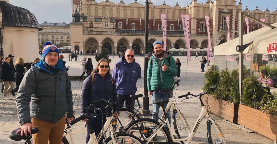Krakow: Old Town and Kazimierz Guided Bike Tour - Oskar Schindler’s Factory: the stop outside and why it matters