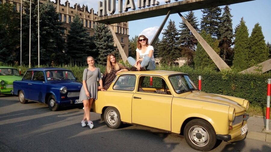 Krakow: Private Nowa Huta Adventure Tour in Communist Cars - The Central Square walk and housing estates: how utopia was built