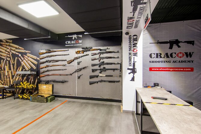 Krakow: Shooting Range - Small Group/Private Options - Door-to-door Krakow pickup in a private Mercedes